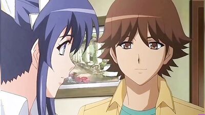 Watch as busty waitress gets fingered by her boss while wearing a vibrator and getting a footjob from him