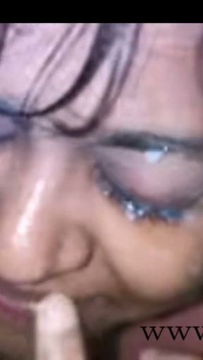 Indian Deepthrot queen in BBC   Clip 1