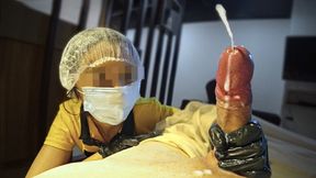 Dirty Hotel Hookup Maid discovers my gigantic cock&#x1F32D; and dives onto its raw surface
