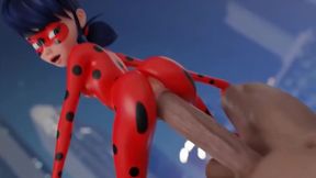 Lady Bug loves big dick and ass fuck in hardcore anime