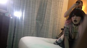 Gothic Trans Woman Fucked