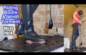 Equestrian **** Muddy CBT: Whipping Cum from Stable Boy’s Balls & Cock Punished by Riding Boots **VALUE PACK - all version in 1 video**