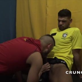 Power bottom creampied by XXL cock of top Latino master
