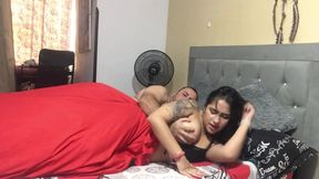 I wake up my boyfriend and tell him I ask him to fuck me until he cums.