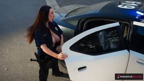 Arrest Turns Filthy as Busty Cop Gets Fucked by BBC