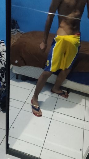 Cumming in the Mirror