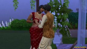 Desi MILF Aunty Let Prakash Play with Her Body Before the Wedding - Wickedwhims