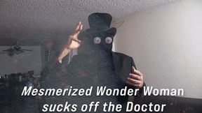 Mesmerized WonderWoman sucks off the Doctor 2