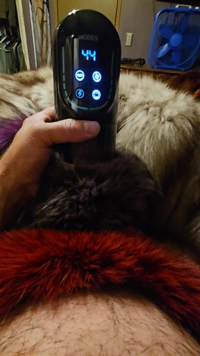 Fur fetish sucking fucking fluffy machine cum dumpster boy toy sexy fur tail