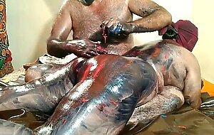 Hot step sister coulerfull massge