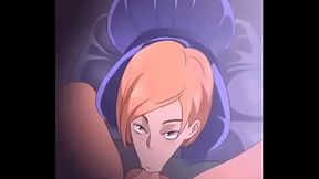 Nobara sucks a cock