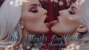 Two Mouths, One Cock