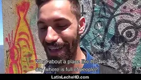 Latino Teen with Braces Takes Cash for His First Gay Blowjob – Steamy POV