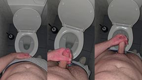 phantomgentx – behaarter daddy stohnt und spritzt auf offentlicher toilette