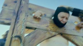 Restrained CBT - Needles in his balls and tongue