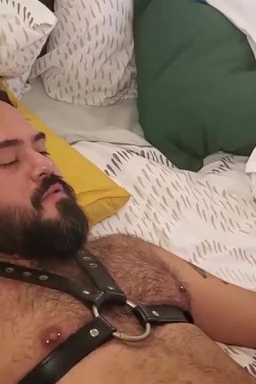 BEARFILMS. Hairy bearded Brian bear barebacks with fat lover