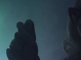 ASMR vinyl nitrile nurse doctor MEDICAL GLOVES FETISH Arya Grander in latex rubber Halloween suit