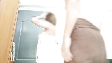 My fiance's thick asian wife got nailed in doggystyle before work