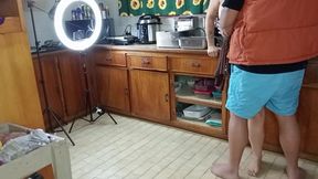 Silly F*** Buddies Making Salad in the Kitchen