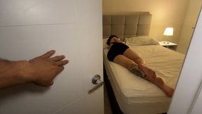 Stepsister gets cummed on while filming TikTok