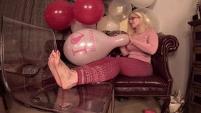 Blow to Pop Pink Balloon Ace Printed Balloon - HD 1080p mp4