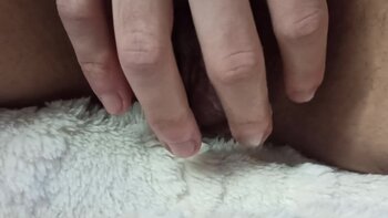Edwin Crichton's Big Clit Orgasm Covered in Cum