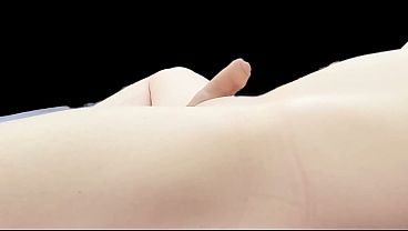 Trans Girl with a Tiny Dick Masturbates Ultra Closeup