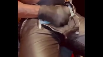 LeatherJeans and High Leather Boots Titplay &amp_ Cum