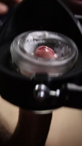 Testing out a new hands-free masturbator   Clip 2