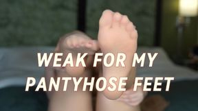 Weak For My Pantyhose Feet