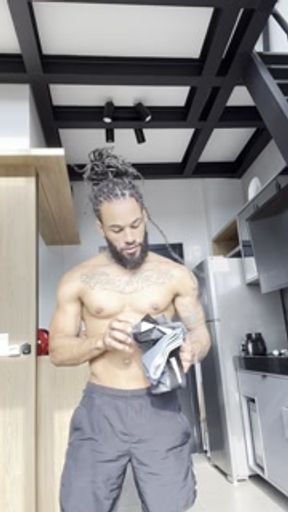 Giant soft cock on underwear. Suck it