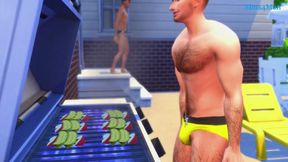 Daddy's friend seduces me raw with bulging monster cock
