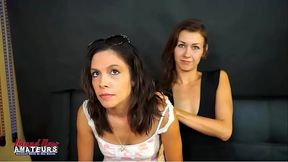 Kinky Brunette Friends Jamie Litton And Meredith Lick Their Tits And Muffs!