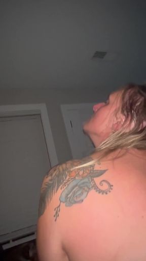 Sexy big butt Cougar MILF rides and CUMs SO HARD on top of her younger CUB   Clip 2