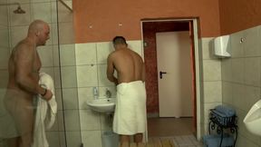 Curvy Babe Double Penetrated in Steamy Bathroom Fuck