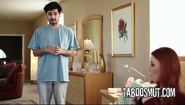 Redhead Stepmom Seduces Stepson With Her Nudes