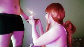 Beautiful Teen Redhead Films Blowjob Video On Her 18th Birthday