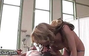Busty curly tranny sucks dick to therapist