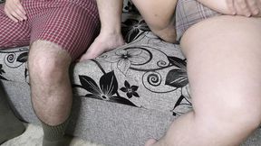 Cuckold hubby watches best friend creampie his cheating wife's pregnant pussy