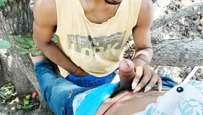 Under the Mango Tree: Young Stud Masters Blowjob Pleasure – Hindi Gay XXX