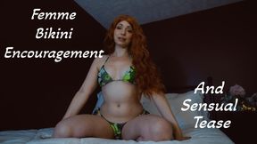 Feminization Bikini Wearing Encouragement With Sexy Tease