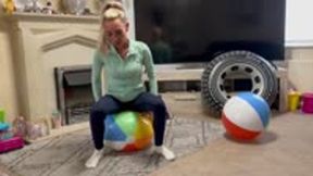 Inflatable ride and pop