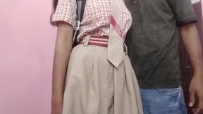 Indian Desi College Girl Fucking Boyfriend in Home