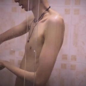 POV You&#039;re Secretly Watching This Hot Latino Twink While He&#039;s Taking a Shower