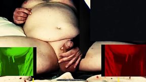 jerk off with him with one hand then wave at the gay faggot when the videos says to cum together