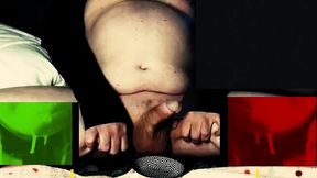 jerk off with him with one hand then wave at the gay faggot when the videos says to cum together