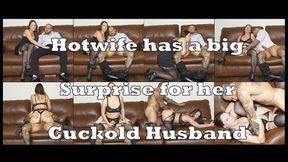 Filthy Wife Gets Screwed by Thick BBC, Cucks Out on the Couch