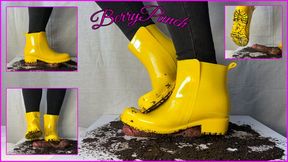 Muddy Rubber Boots Cock And Ball Trampling - Shoejob - Cockbox - Cock Crush - CBT - Foot Fetish - Dirty Shoe - 1080HD
