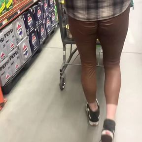 Walking in the grocery store