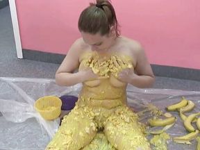 Kinky Danni's covered in yellow cream